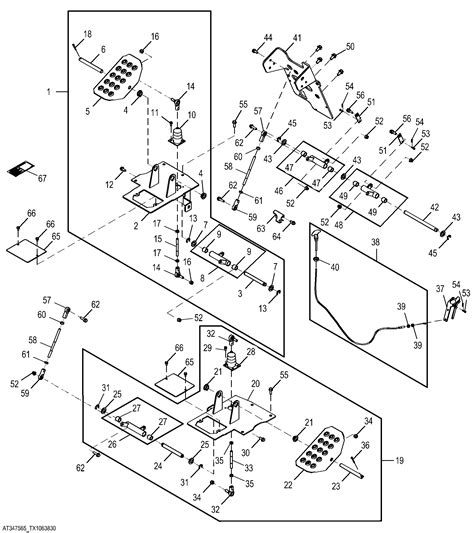 john deere skid steer throttle pedal|AT333887: Foot Throttle Pedal .